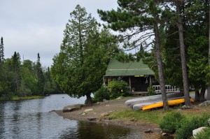 Canoes available to use in the BWCA
