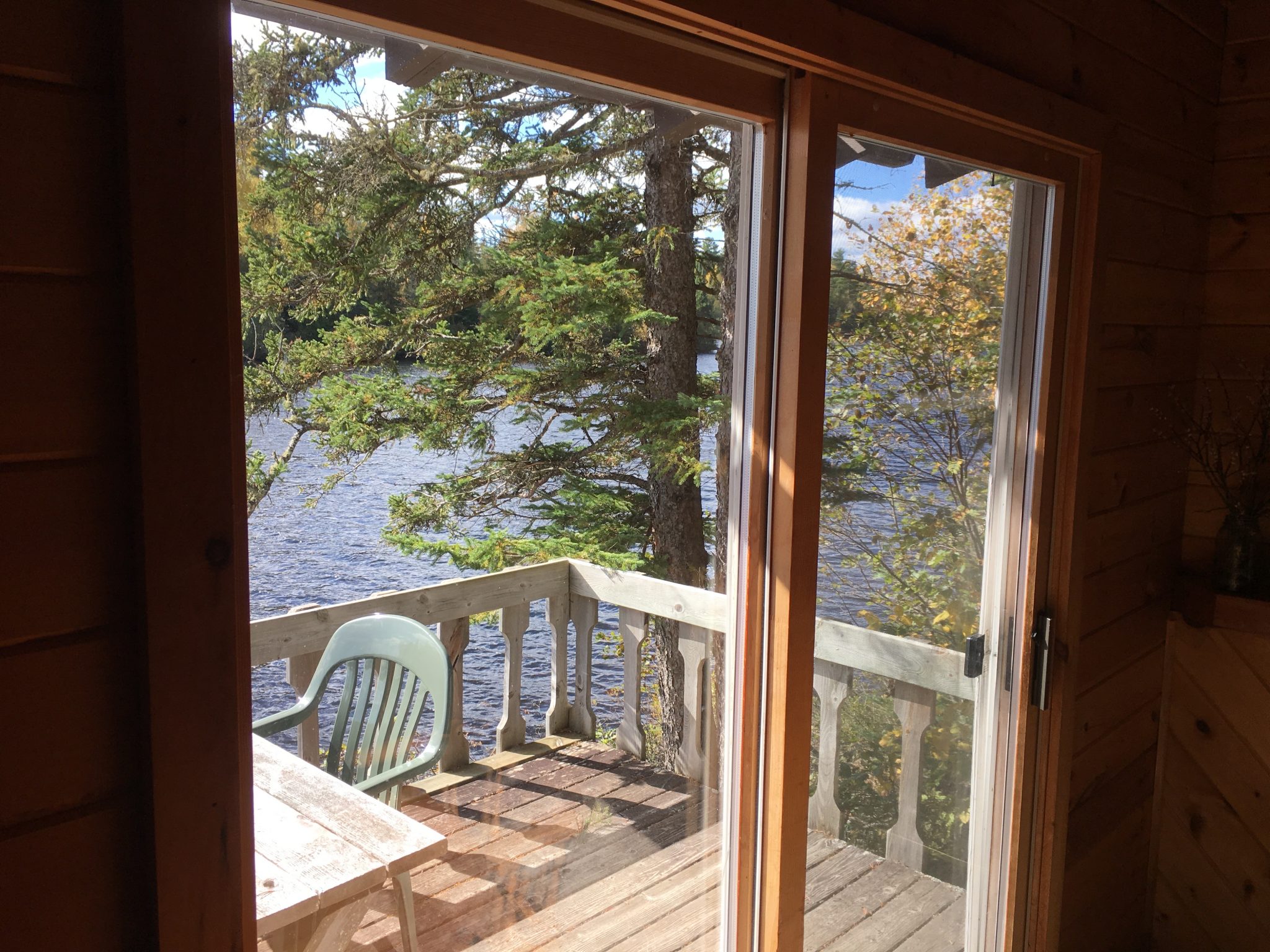 Cabin 9 looking SW from inside