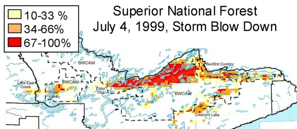 Rockwood--Superior National Forest and BWCA Hit by Derecho on July 4th, 1999 21 Rockwood--Superior National Forest and BWCA Hit by Derecho on July 4th, 1999 20