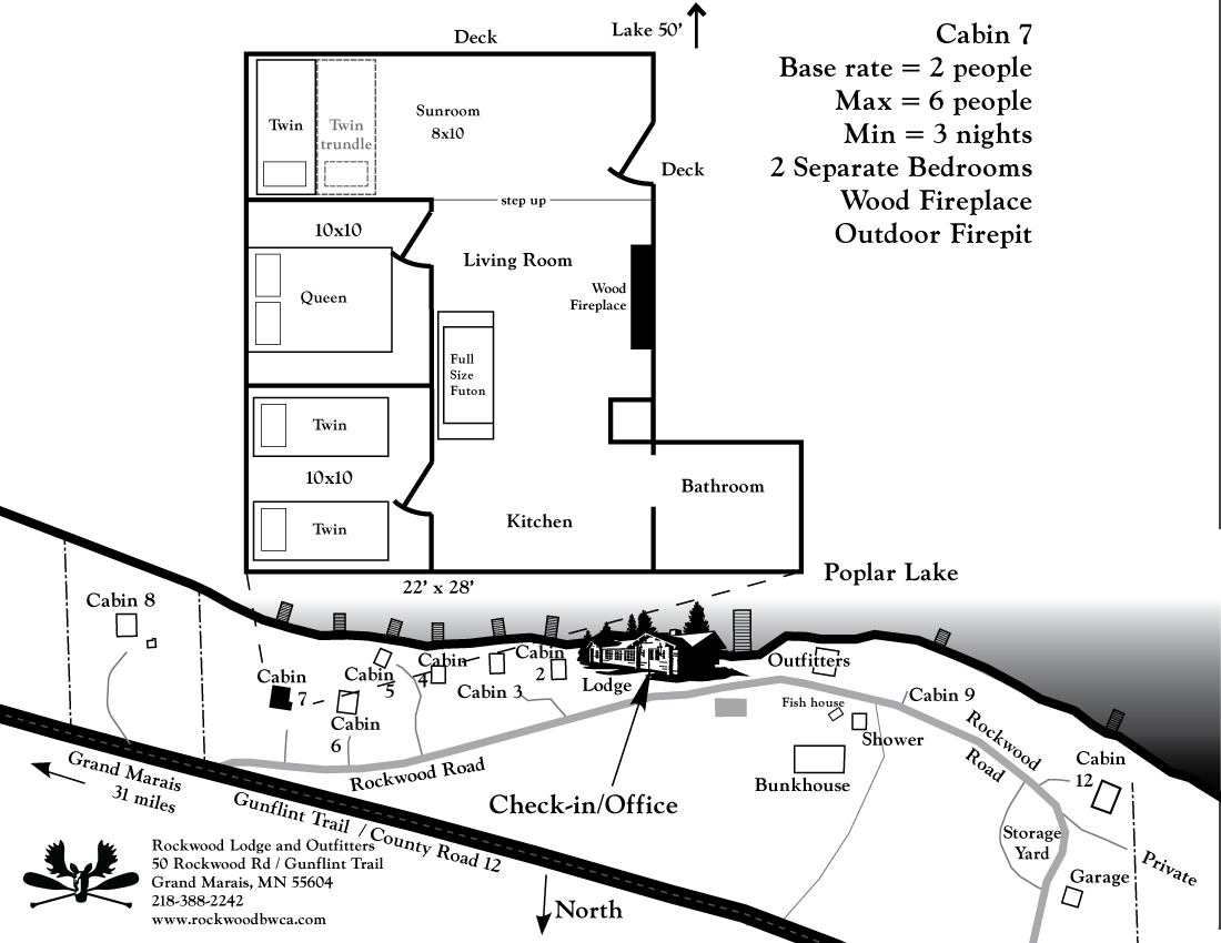 Rockwood--Rockwood Cabin 7 3 Cabin 7 floorplan Rockwood
