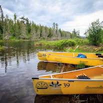 two kevlar canoes boundary waters