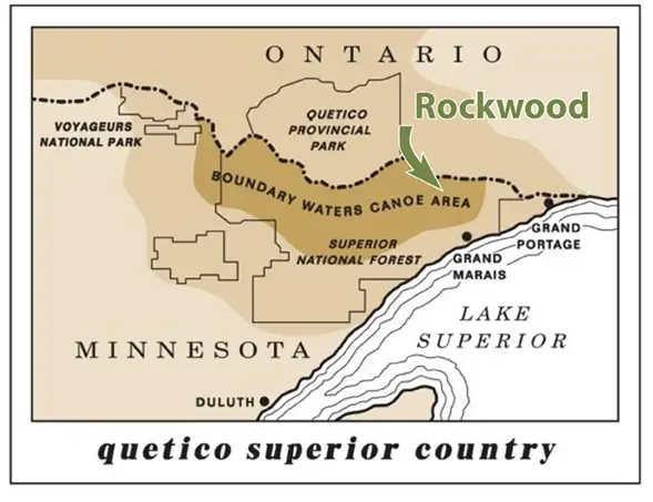 Rockwood--Map 2 Rockwood Quetico Ontario Map