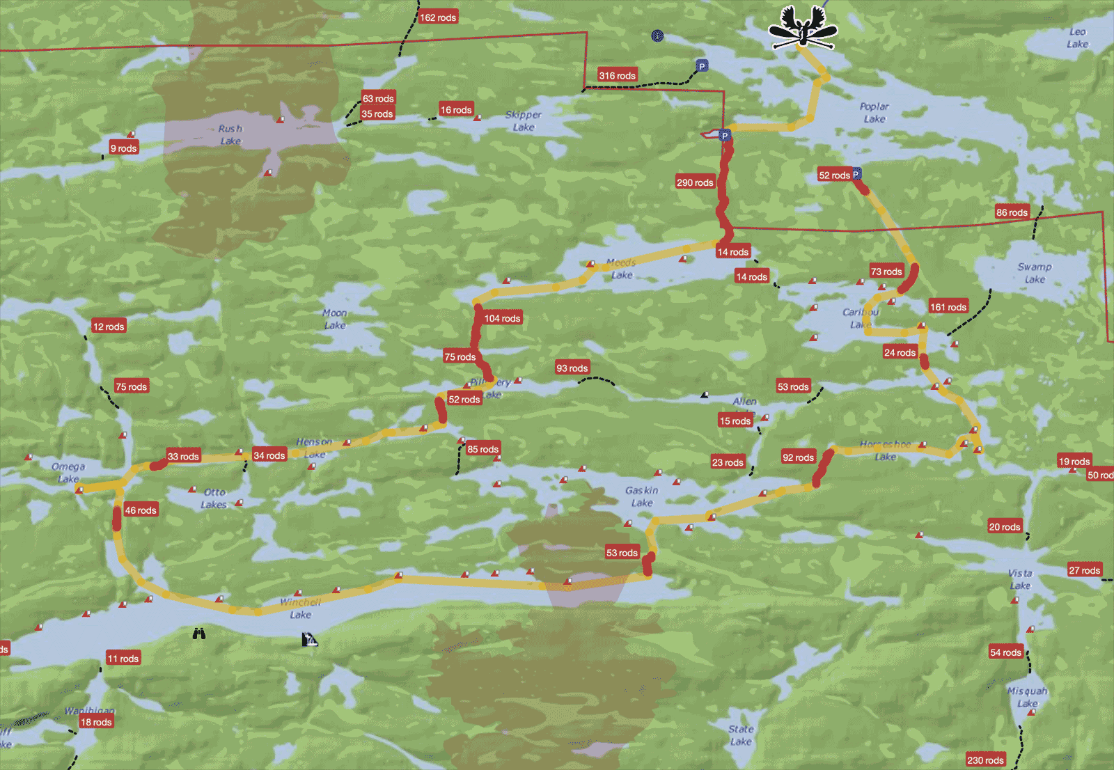 Rockwood--Canoe Routes – Rockwood Lodge and Outfitters 72