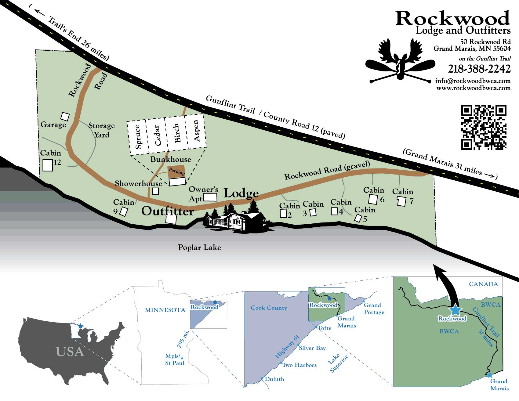 Rockwood--Cabin Map 1
