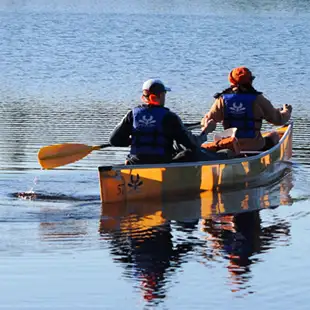 Rockwood--Rockwood Lodge and Outfitters 16 Paddlers in a rockwood outfitters kevlar canoe